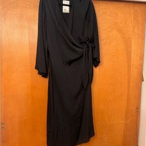 H&M Black Wrap Dress